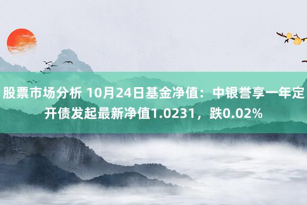 股票市场分析 10月24日基金净值：中银誉享一年定开债发起最新净值1.0231，跌0.02%