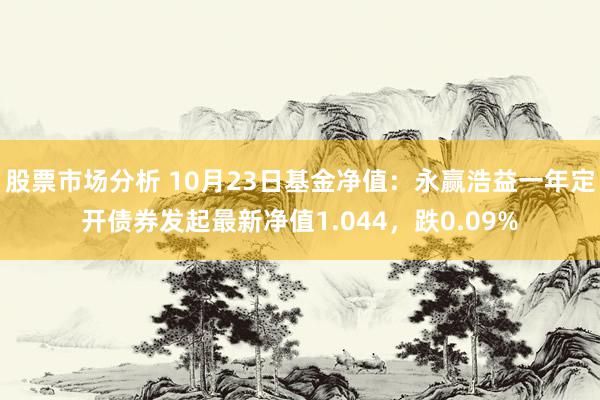 股票市场分析 10月23日基金净值：永赢浩益一年定开债券发起最新净值1.044，跌0.09%