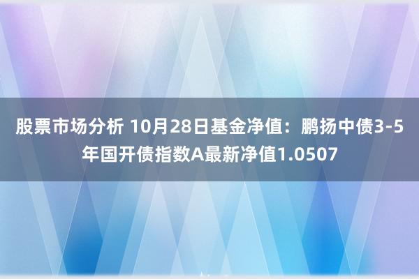 股票市场分析 10月28日基金净值：鹏扬中债3-5年国开债指数A最新净值1.0507