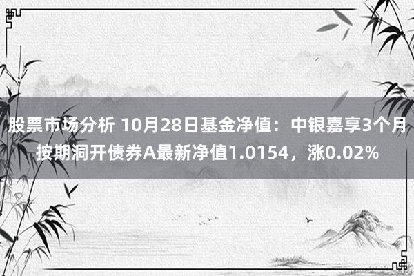 股票市场分析 10月28日基金净值：中银嘉享3个月按期洞开债券A最新净值1.0154，涨0.02%