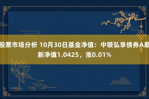 股票市场分析 10月30日基金净值：中银弘享债券A最新净值1.0425，涨0.01%