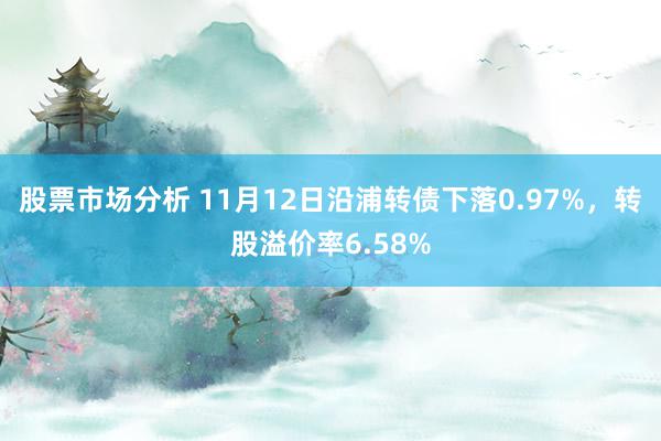 股票市场分析 11月12日沿浦转债下落0.97%，转股溢价率6.58%