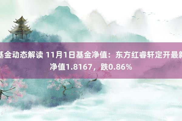 基金动态解读 11月1日基金净值：东方红睿轩定开最新净值1.8167，跌0.86%