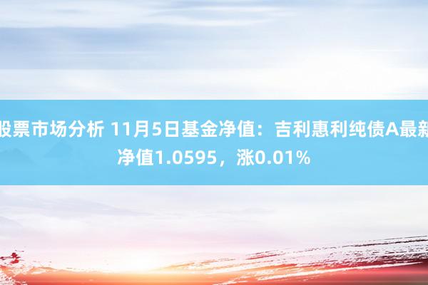 股票市场分析 11月5日基金净值：吉利惠利纯债A最新净值1.0595，涨0.01%