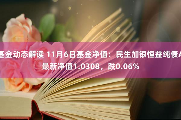 基金动态解读 11月6日基金净值：民生加银恒益纯债A最新净值1.0308，跌0.06%