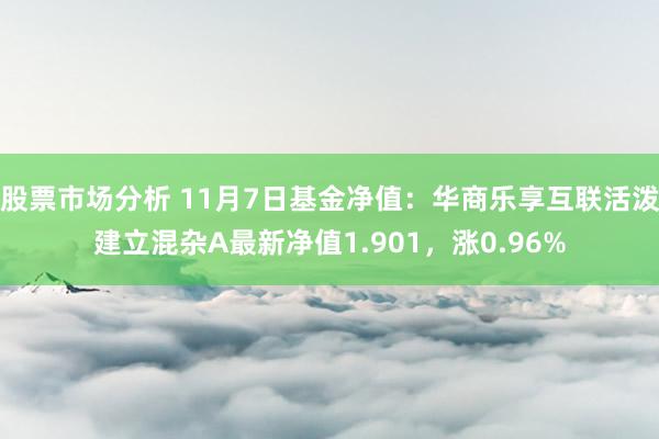 股票市场分析 11月7日基金净值：华商乐享互联活泼建立混杂A最新净值1.901，涨0.96%