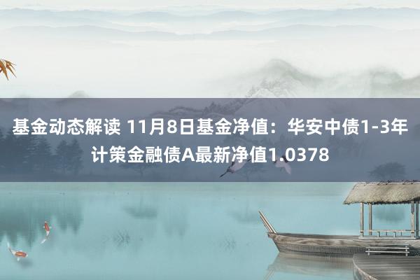 基金动态解读 11月8日基金净值：华安中债1-3年计策金融债A最新净值1.0378