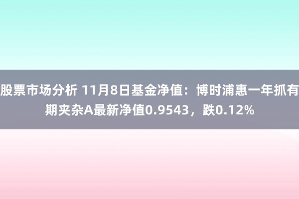 股票市场分析 11月8日基金净值：博时浦惠一年抓有期夹杂A最新净值0.9543，跌0.12%