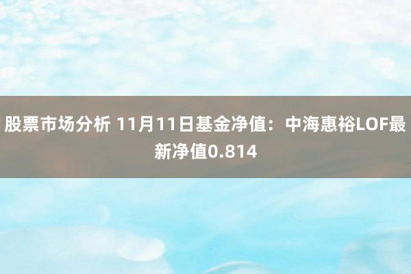 股票市场分析 11月11日基金净值：中海惠裕LOF最新净值0.814