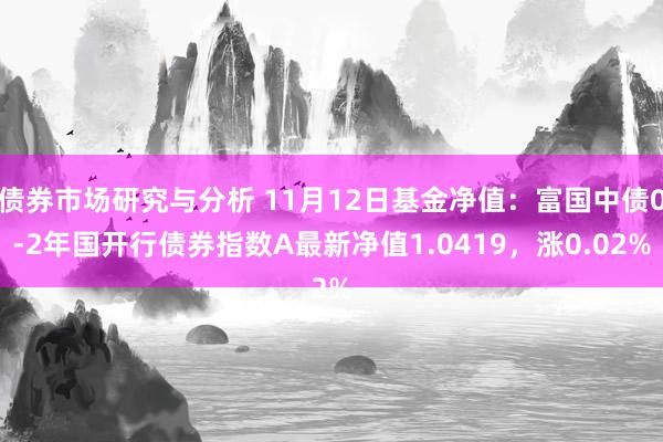 债券市场研究与分析 11月12日基金净值：富国中债0-2年国开行债券指数A最新净值1.0419，涨0.02%