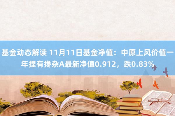 基金动态解读 11月11日基金净值：中原上风价值一年捏有搀杂A最新净值0.912，跌0.83%