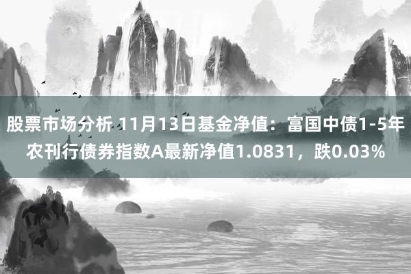 股票市场分析 11月13日基金净值：富国中债1-5年农刊行债券指数A最新净值1.0831，跌0.03%