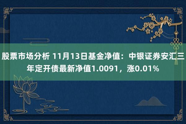 股票市场分析 11月13日基金净值：中银证券安汇三年定开债最新净值1.0091，涨0.01%