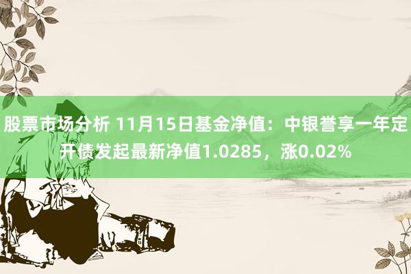 股票市场分析 11月15日基金净值：中银誉享一年定开债发起最新净值1.0285，涨0.02%