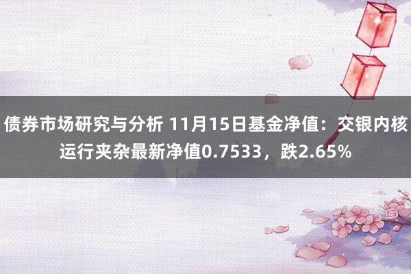 债券市场研究与分析 11月15日基金净值：交银内核运行夹杂最新净值0.7533，跌2.65%