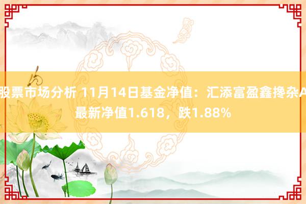 股票市场分析 11月14日基金净值：汇添富盈鑫搀杂A最新净值1.618，跌1.88%