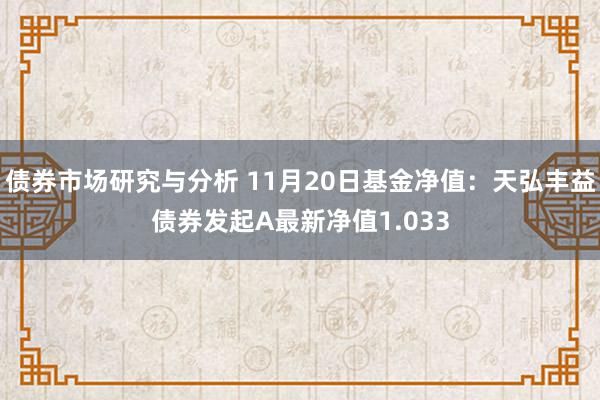 债券市场研究与分析 11月20日基金净值：天弘丰益债券发起A最新净值1.033