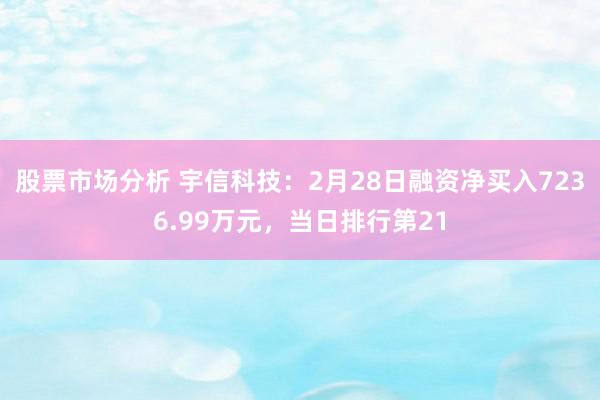 股票市场分析 宇信科技：2月28日融资净买入7236.99万元，当日排行第21