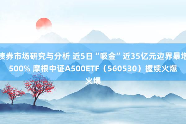 债券市场研究与分析 近5日“吸金”近35亿元边界暴增500% 摩根中证A500ETF（560530）握续火爆