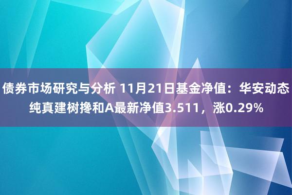 债券市场研究与分析 11月21日基金净值：华安动态纯真建树搀和A最新净值3.511，涨0.29%