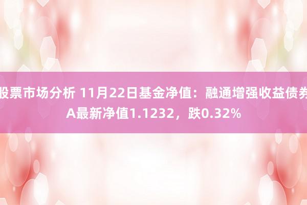 股票市场分析 11月22日基金净值：融通增强收益债券A最新净值1.1232，跌0.32%